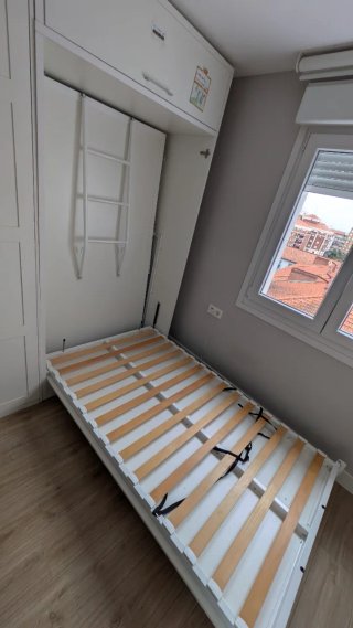 Litera abatible vertical de 105cm blanca
