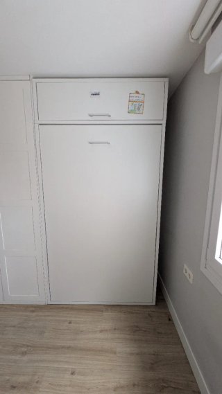 Litera abatible vertical de 105cm blanca