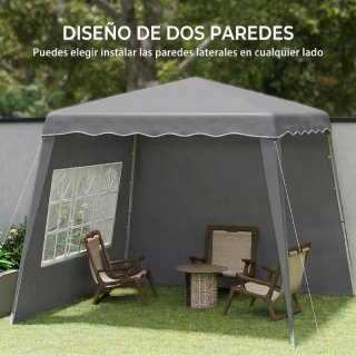 Carpa Plegable 2,89x2,89m Cenador Pabellón