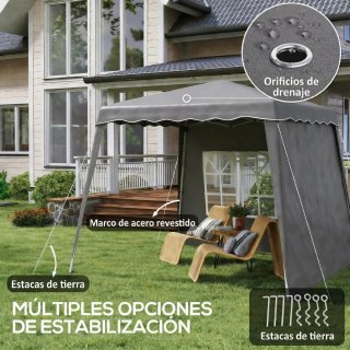 Carpa Plegable 2,89x2,89m Cenador Pabellón