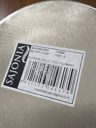Jarrones Sajonia Metal Plateado Martillado