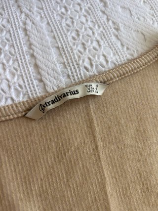 Mono beige Stradivarius Talla S