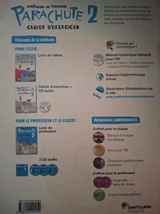 Parachute 2, Livre de l'élève y cahier d'exercices