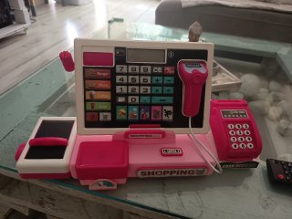 Caja Registradora Juguete Rosa
