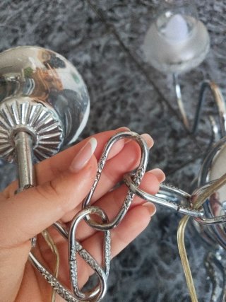 Lámpara Vintage 80s Cristal y Metal