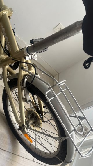 Bicicleta Plegable Dorada