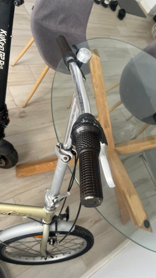Bicicleta Plegable Dorada
