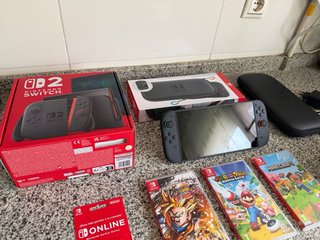 Nintendo Switch 2 + 3 Juegos + Accesorios