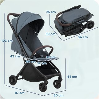 Passeggino per Bambini con Tettuccio Regolabile e