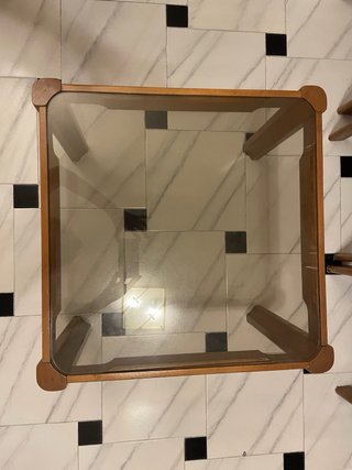 Conjunto de mesa comedor con 6 sillas+mesa auxiar