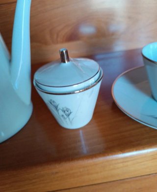 Servizio completo 6 tazze caffè/tè vintage