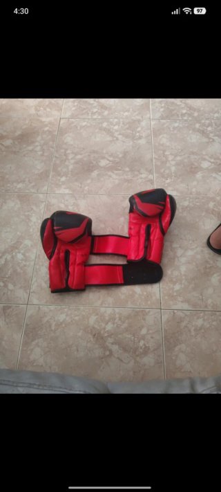 Guantes de Boxeo Venum Negros y Rojos
