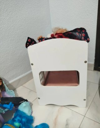 Cuna litera de madera de juguete