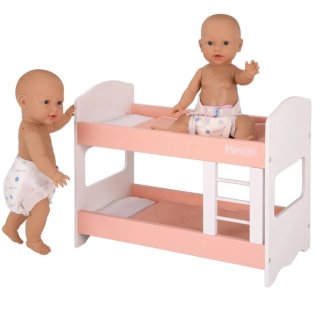 Cuna litera de madera de juguete