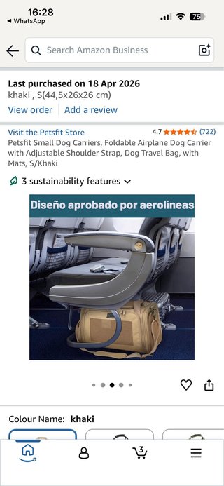 Transportín perro/gato Petsfit Beige S
