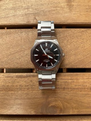 Reloj Casio Edifice Plata y Marrón
