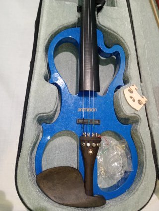 Violín Eléctrico Ammoon Azul + Estuche