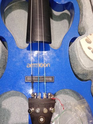 Violín Eléctrico Ammoon Azul + Estuche