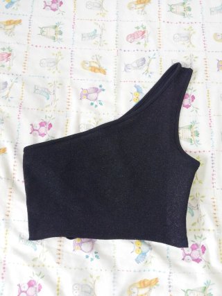 Top Asimétrico elástico de Shein Talla XS