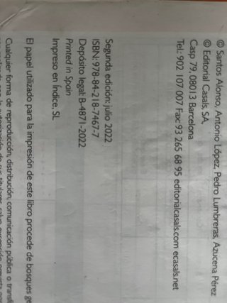 Lengua castellana y literatura 1, Le Bachillerato