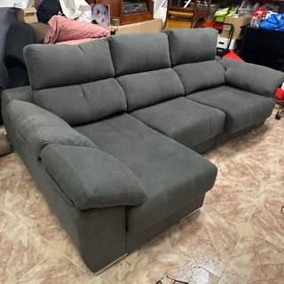 Sofá modular gris 3 plazas.