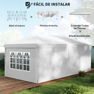 Carpa Plegable 5.85x2.95m 4 Paneles