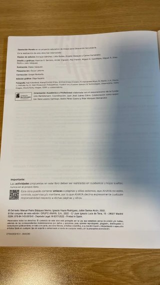 Tecnología y Digitalización nivel II 4 ESO Anaya