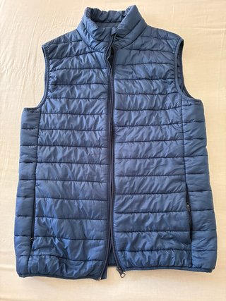 Chaleco acolchado hombre azul