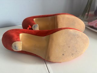 Zapatos rojos Cortefiel con cordones