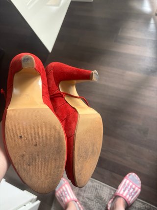 Zapatos rojos Cortefiel con cordones