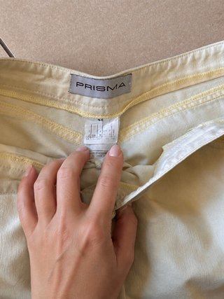 Pantaloni beige/giallo eleganti