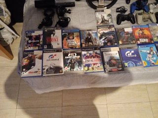 Lote PS2, PS3, PS4: Volante, Joystick, Mandos