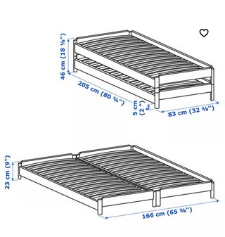 Cama nido IKEA UTÅKER pino 80x200 cm