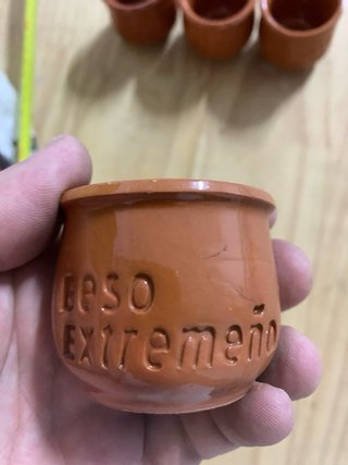 4 Vasos de chupito de terracota