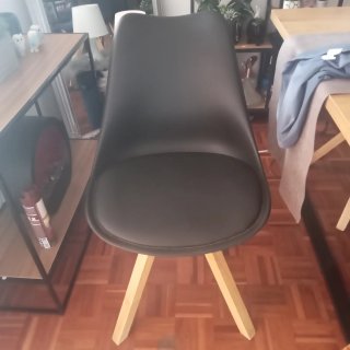 Mesa estilo industrial madera y metal y 4 sillas