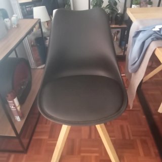Mesa estilo industrial madera y metal y 4 sillas