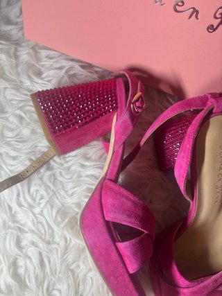 Sandalias Alma en Pena tacón plataforma fucsia