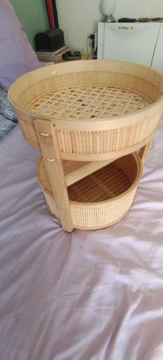 Cesta de bambú para comida