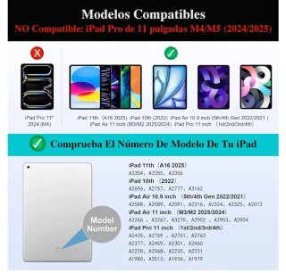 WIWU Teclado iPad Air 11 M4/M3/M2 Funda 11/10