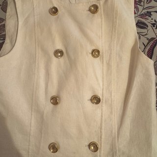 Chaleco de lino zara