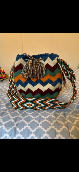Bolso artesanal Guajiro tejido a mano