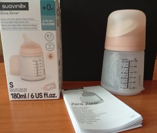Biberón Suavinex Zero.Zero 180 ml.