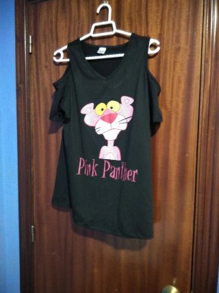 Camiseta Tirantes Mujer Pantera Rosa Talla M