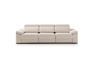 Sofá Chaise Longue Reclinable y Deslizante Beige
