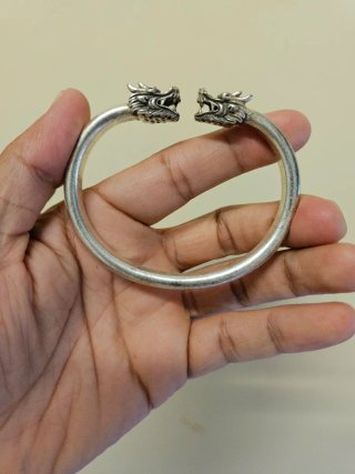 Bracciale vintage con teste di drago