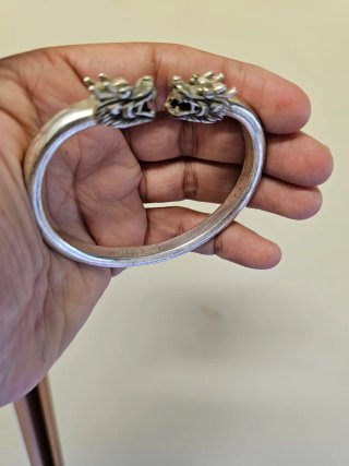 Bracciale vintage con teste di drago