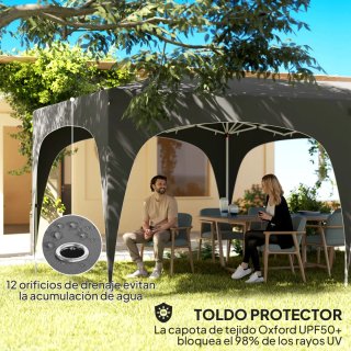 Cenador Plegable 6x3m con Paneles