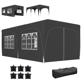 Cenador Plegable 6x3m con Paneles