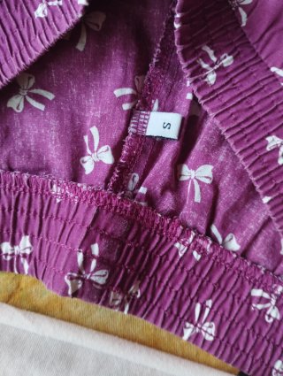 Pijama Verano Beige y Morado
