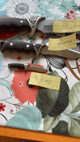 Cuchillo de caza con funda